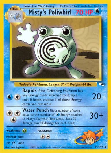 Misty's Poliwhirl #53