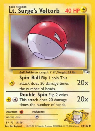 Lt. Surge's Voltorb #84