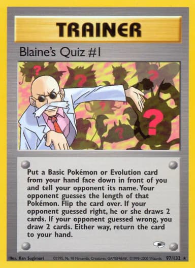 Blaine's Quiz #1 #97