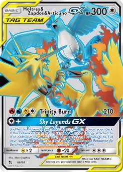 Moltres & Zapdos & Articuno GX #66