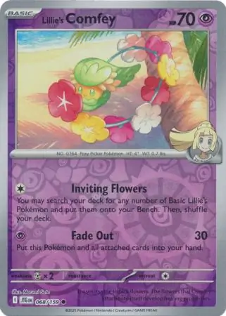 Lillie's Comfey [Reverse Holo] #68