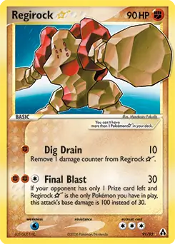 Regirock [Gold Star] #91
