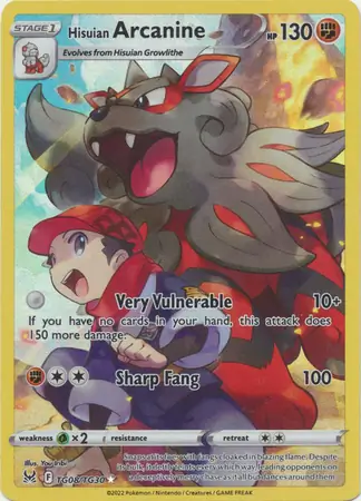 Hisuian Arcanine #TG08