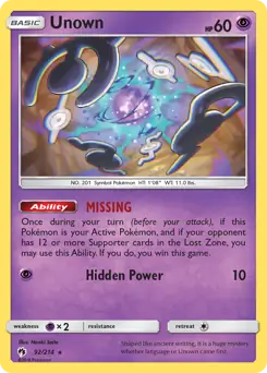 Unown #92
