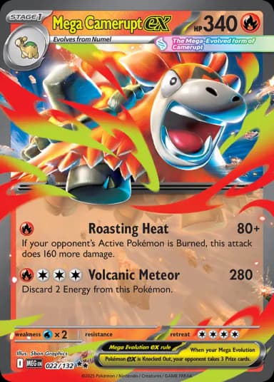Mega Camerupt ex #22