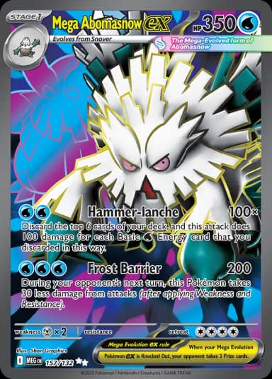 Mega Abomasnow Ex #157