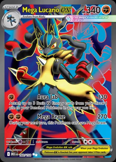 Mega Lucario Ex #160