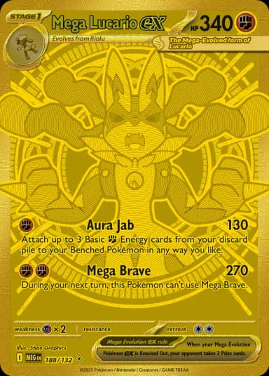 Mega Lucario Ex #188