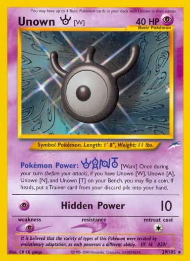Unown W #29