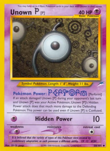 Unown P #58