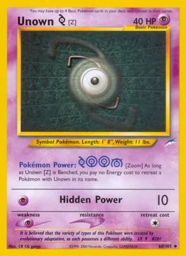 Unown Z #60