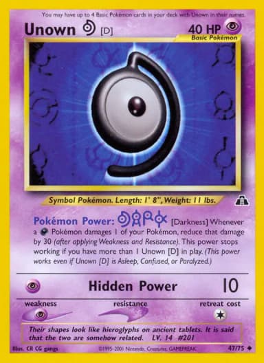 Unown D #47