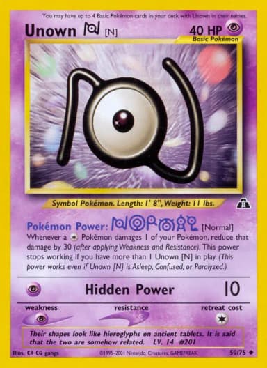 Unown N #50