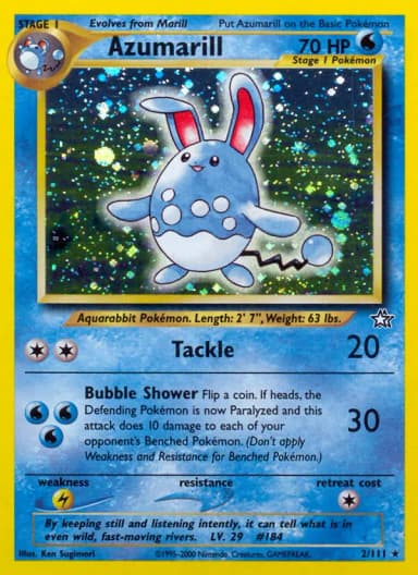 Azumarill [1st Edition] #2