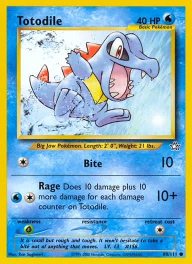 Totodile [1st Edition] #80