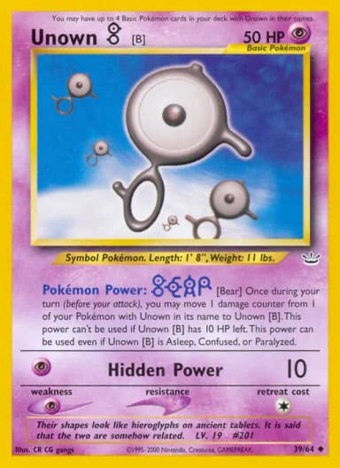 Unown B #39