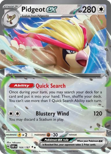 Pidgeot ex #164