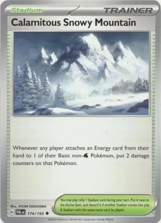 Calamitous Snowy Mountain [Reverse Holo] #174