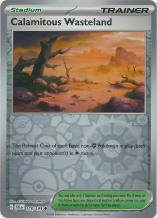 Calamitous Wasteland [Reverse Holo] #175