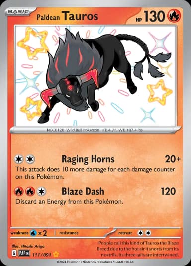 Paldean Tauros #111