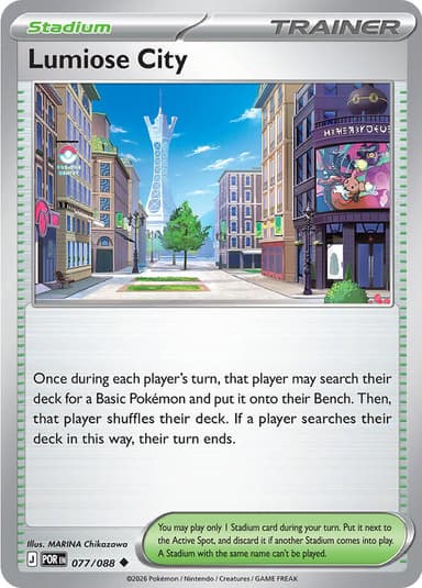Lumiose City [Reverse Holo] #77