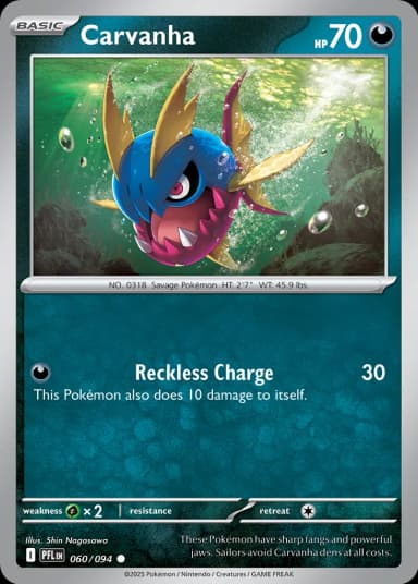 Carvanha [Reverse Holo] #60