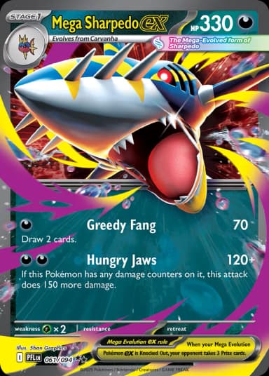 Mega Sharpedo ex #61