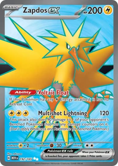 Zapdos ex #192