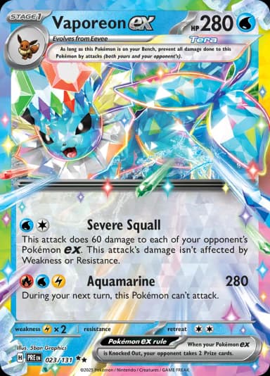 Vaporeon ex #23