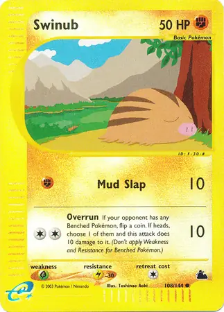 Swinub [Reverse Holo] #108