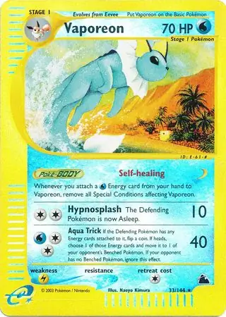 Vaporeon [Reverse Holo] #33