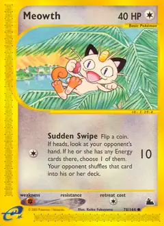 Meowth [Reverse Holo] #78