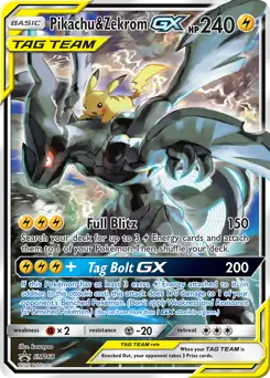 Pikachu & Zekrom GX #SM168