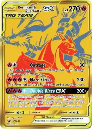 Reshiram & Charizard GX #SM247