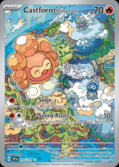 Castform Sunny Form #195