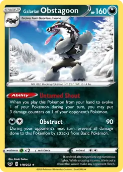 Galarian Obstagoon [Holo] #119