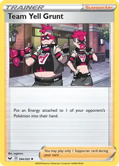 Team Yell Grunt [Reverse Holo] #184