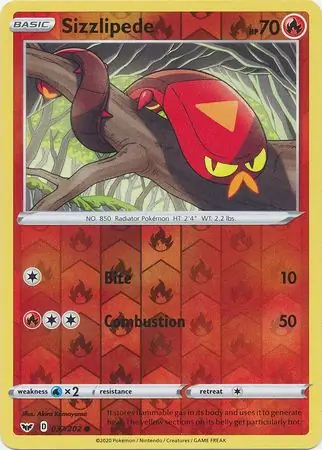 Sizzlipede [Reverse Holo] #37