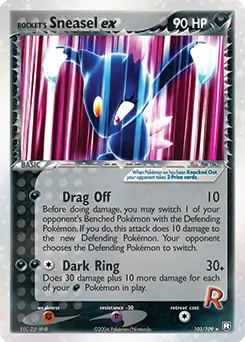 Rocket's Sneasel EX #103