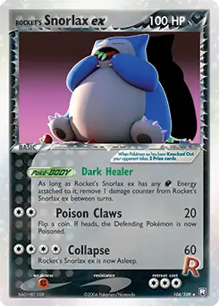 Rocket's Snorlax EX #104