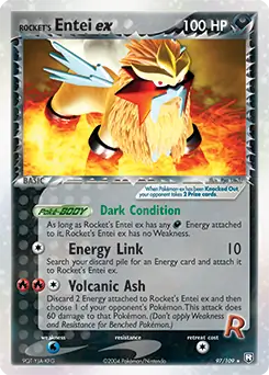Rocket's Entei EX #97