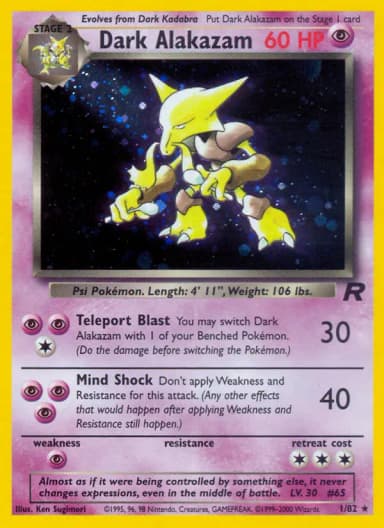 Dark Alakazam [1st Edition] #1