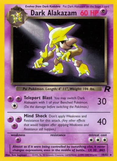 Dark Alakazam #18
