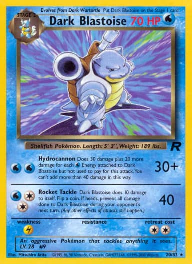 Dark Blastoise #20