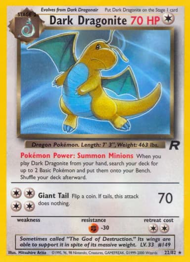 Dark Dragonite [1st Edition] #22