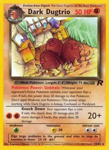 Dark Dugtrio #23