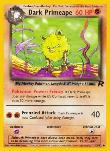 Dark Primeape [1st Edition] #43