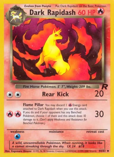 Dark Rapidash [1st Edition] #44