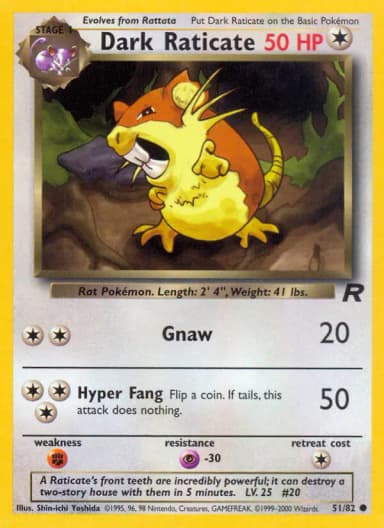 Dark Raticate [1st Edition] #51