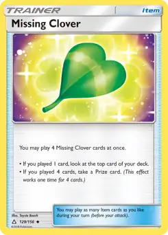 Missing Clover [Reverse Holo] #129
